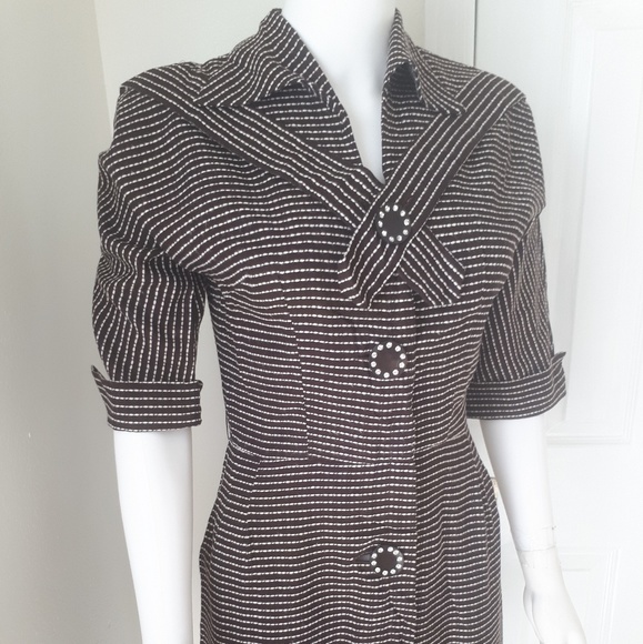 Vintage 1940s Smart Sparkle Wiggle Dress - Picture 3 of 8